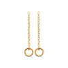 Pendant d'oreilles Chain double cercle