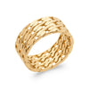 Bague ruban Chain mini gourmette