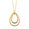 Collier Louise 55cm acier PVD doré