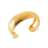 Bracelet Manchette Inca acier PVD doré