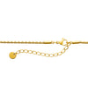 Collier Maya 52cm acier PVD doré
