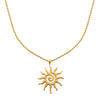 Collier Maya 52cm acier PVD doré