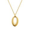 Collier Clara 50cm acier PVD doré