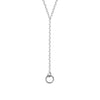 Collier Y Chain double cercle