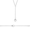 Collier Y Chain double cercle