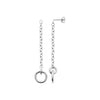 Pendant d'oreilles Chain double cercle