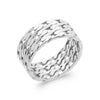 Bague ruban Chain mini gourmette