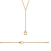 Collier Y Chain double cercle