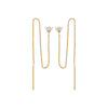 Boucles d'oreille longues Lotus