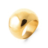 Bague boule Léna acier doré