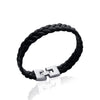 Bracelet Homme cuir et acier inoxydable