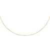 Collier maille forçat 1,3mm. Longueur totale 45cm, pouvant être porté à 42 et 40cm grâce à 2 anneaux intermédiaires. En plaqué or 750 millièmes.
