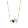 Collier empierré couleurs bleu