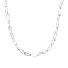Collier Infinity, mailles aérées en fil rond. Argent 925 millièmes rhodié.