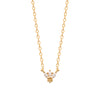 Collier ras de cou Lotus plaqué or