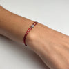 Bracelet Flocon cordon rouge