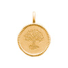 Médaille Arbre de Vie plaqué or finition antique