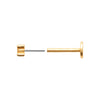 Piercing CityStar mini plaqué oe vue de profil