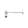 Piercing Duet argent vue de profil