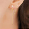 Doubles boucles d'oreille Pure